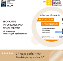 Spotkanie informacyjno-szkoleniowe w Grudziądzu - Moc Małych Społeczności