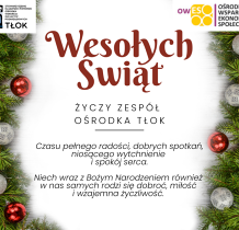 OWES TŁOK życzy wesołych świąt!